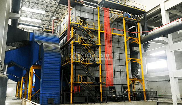 燃?xì)鈱?dǎo)熱油鍋爐安裝現(xiàn)場(chǎng)